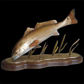 redfish sculptures
